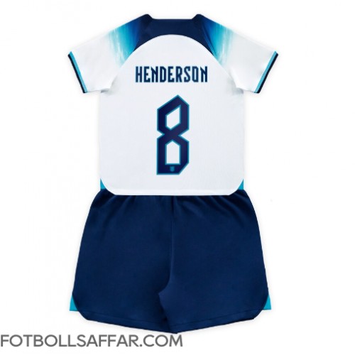 England Jordan Henderson #8 Hemmadräkt Barn VM 2022 Kortärmad (+ Korta byxor)